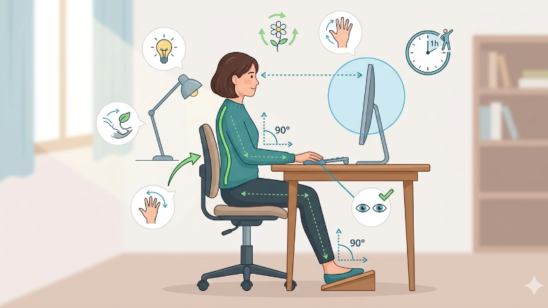 O Guia para o Home Office Ergonômico: Saúde e Produtividade